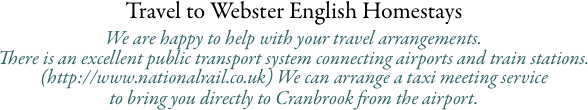 Travel to Webster English Homestays